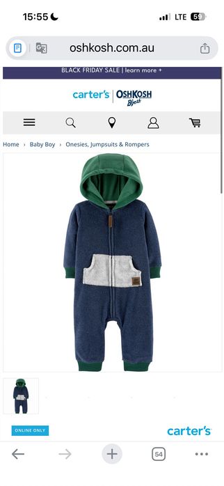 Флисовый слипер от Carter’s Америка