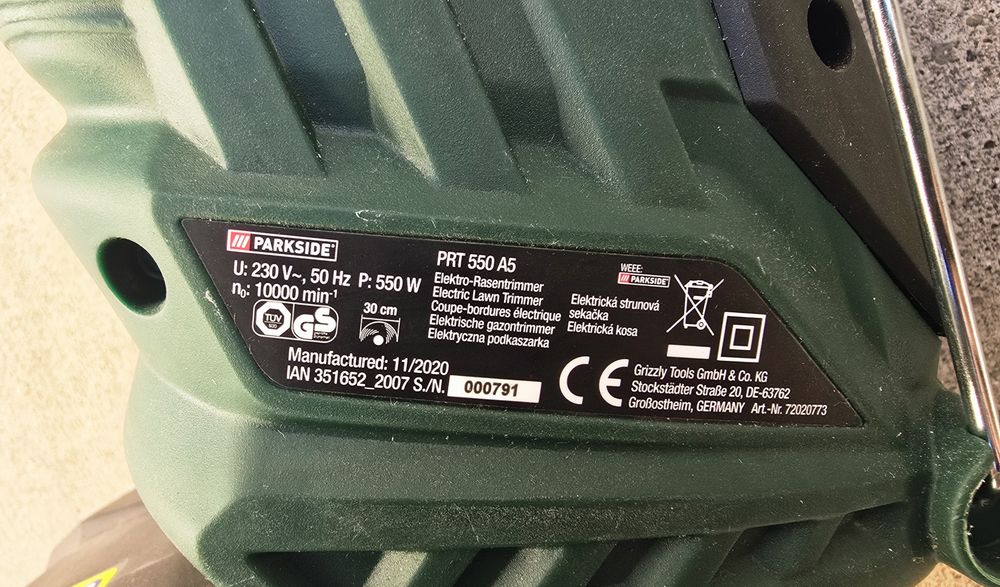 Електрически тример PARKSIDE PRT 550 A5