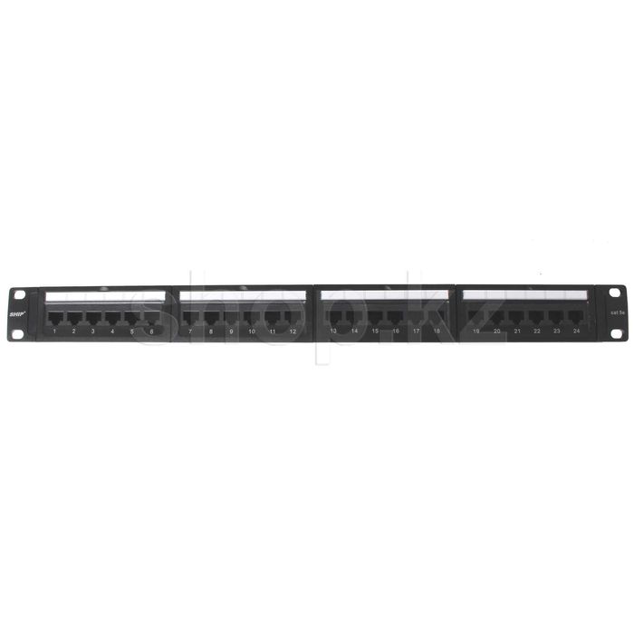 Patch panel 24-port SHIP P197-24, RJ-45, 19", 1U, Cat. 5e