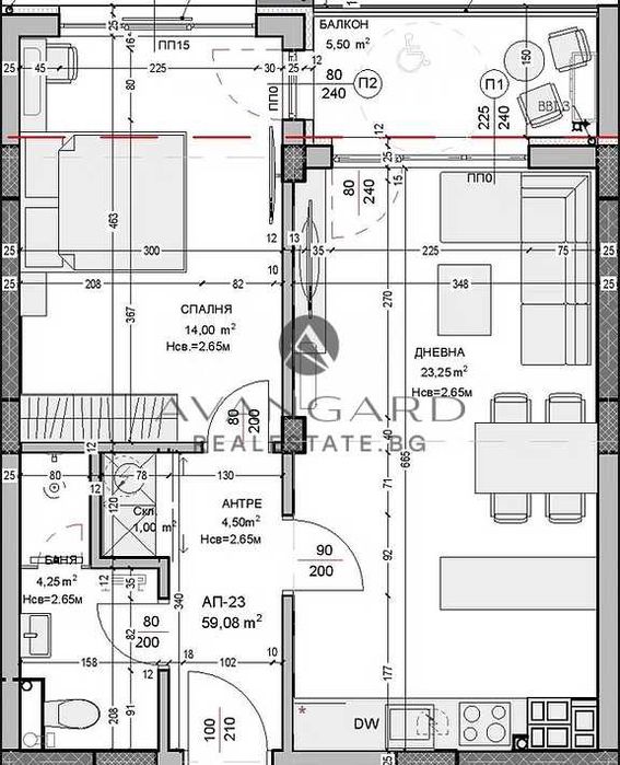 оф.24283 Двустаен нова сграда/ Остромила