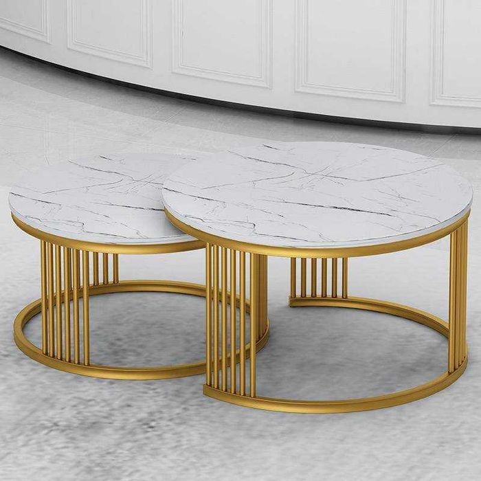 Журнальный столик 2в1 Elton — премиум дизайн, мрамор