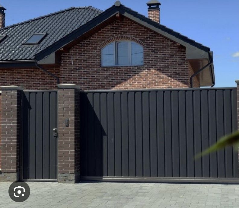 Навес варота забор