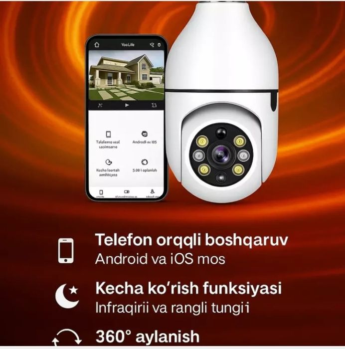 Uy va ofis uchun har tomonlama himoya qilish uchun 

 iCSee IP K