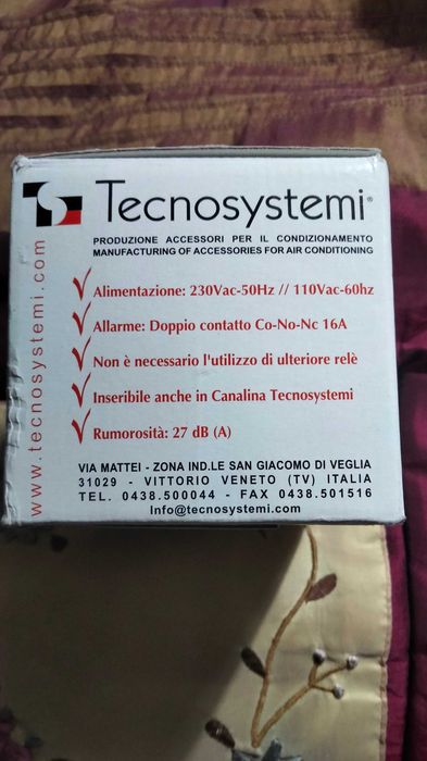 Pompa condens aer conditionat, TECNOSYSTEMI - EASY FLOW 15 LT