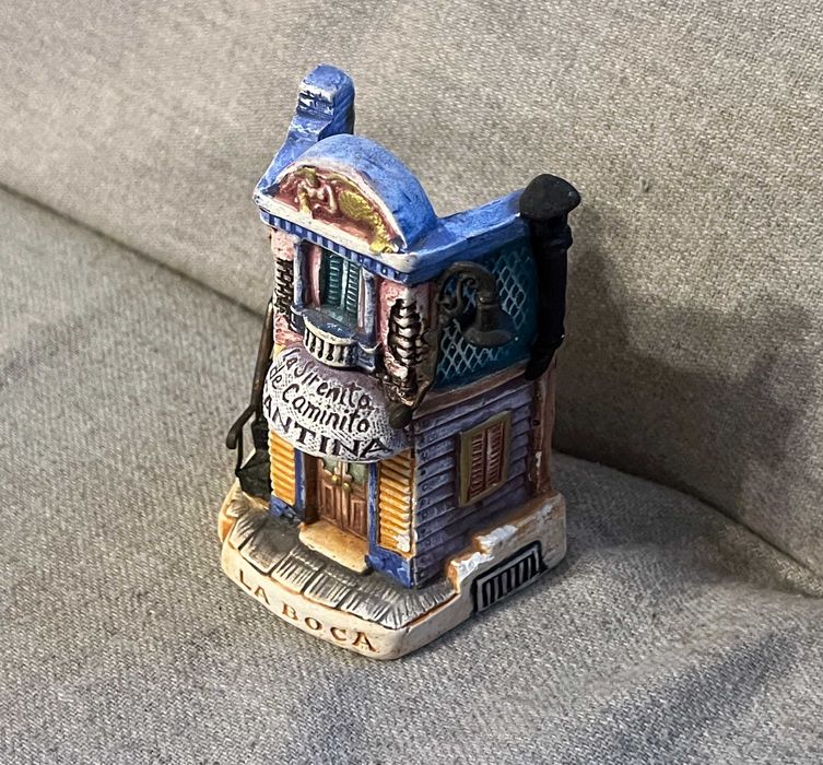 Suvenir La Boca Buenos Aires Caminito casuta decor ceramica 12 cm