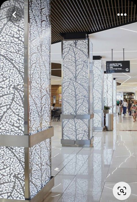 Art panel metall panel perforatsiya fasad obshivka kalonna obshivka