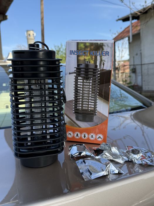 Lampa UV /aparat anti insecte,tantari, muste, musculite, radiatie 360  pentru interior sau exterior, 600V/Nou