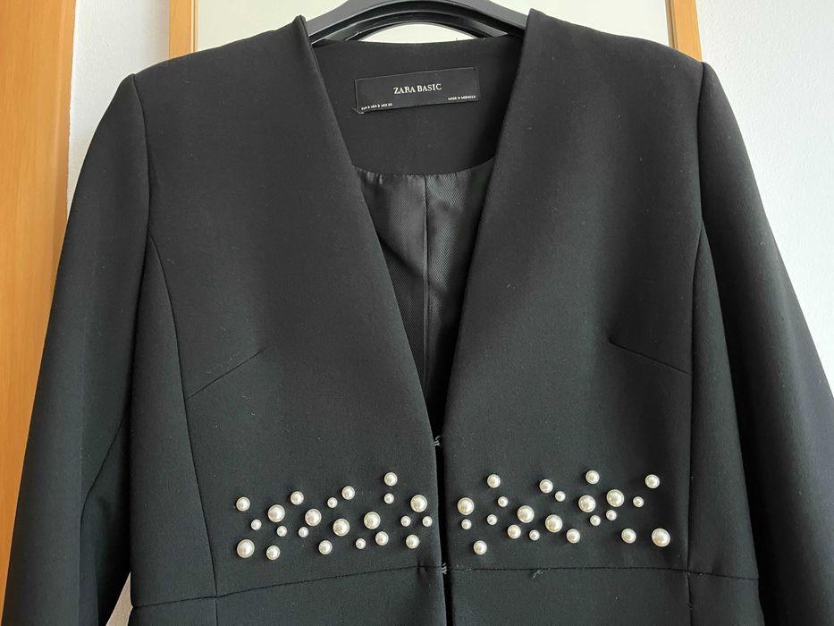 Jachetă neagră elegantă Zara (Mărimea S)