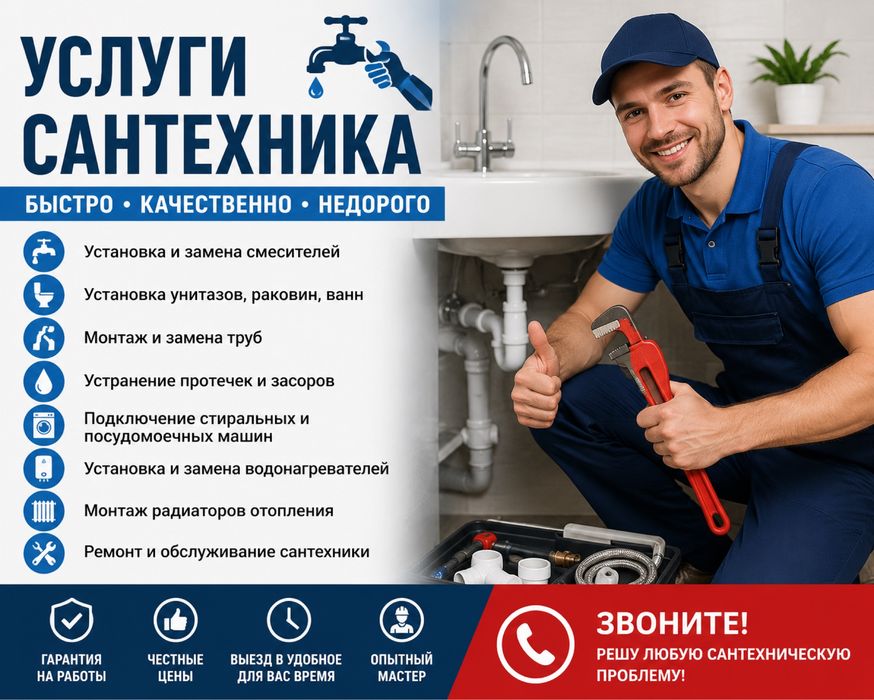 Услуги сантехника