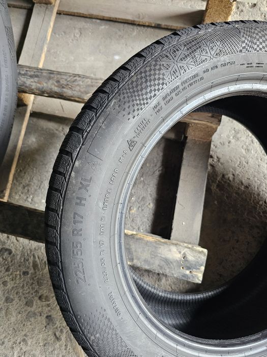 2 anvelope iarna 225 55 17 Continental 2024 7mm