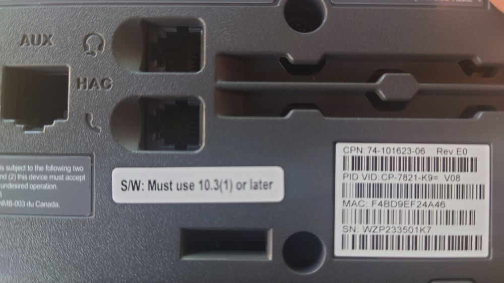 Ip телефон cisco 7821 k9