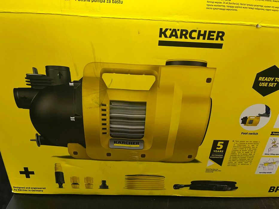 Pompă de udat Karcher Bp 4.500 Garden Set Plus, motor de 550 W, debit 4.500 l/h