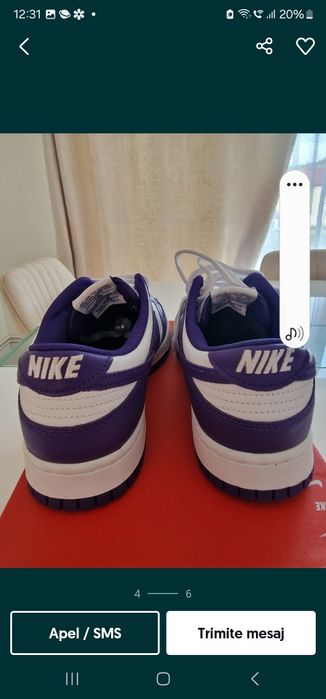 Nike Dunk Low Retro white/court purple