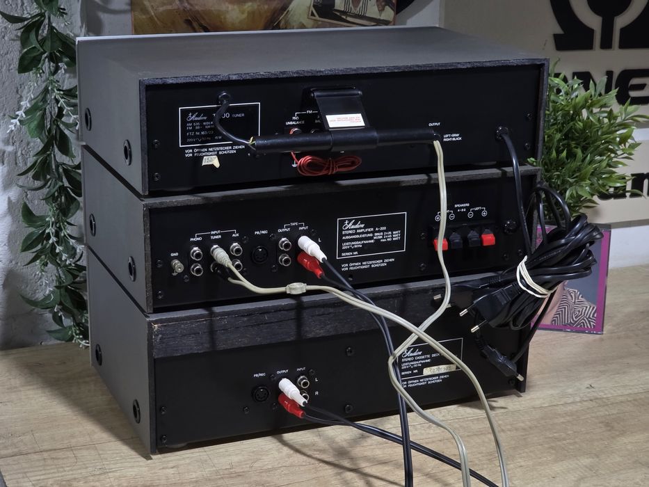 Linie audio AUDION, deck D-200, tuner T-200, amplificator A-200,retro