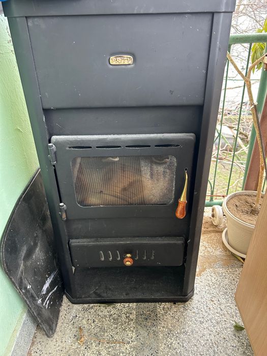 Печка на твърдо гориво prity 10kw, с водна риза