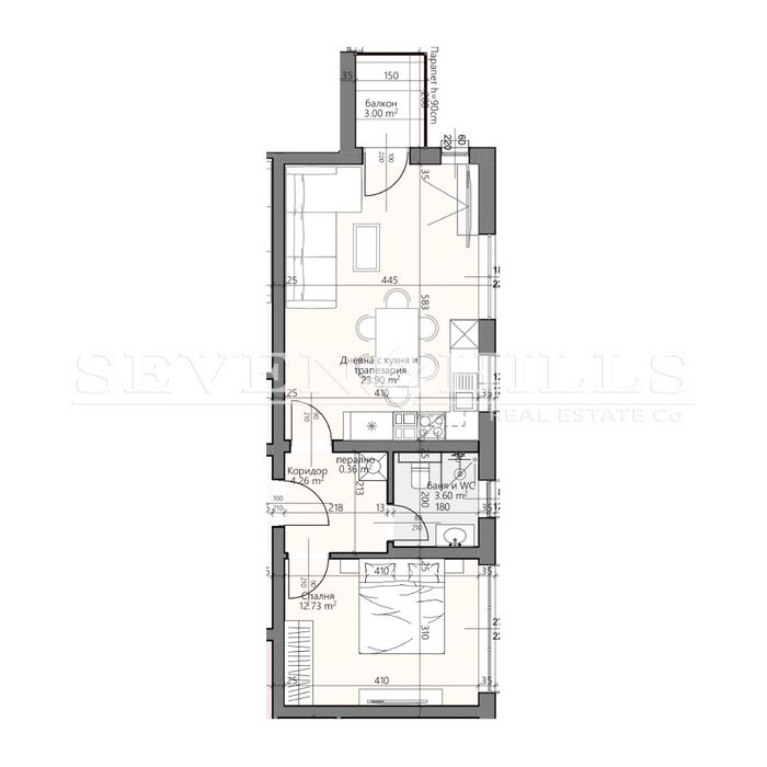 Продава се Двустаен апартамент в Пловдив, Христо Смирненски - 68 кв.м за 993 €/кв.м - Снимка #1