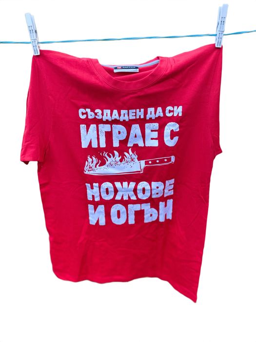 Мъжка Тениска - PAYPER - М Размер, Червена