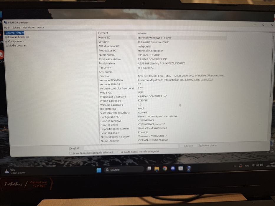 Laptop asus tuf gaming