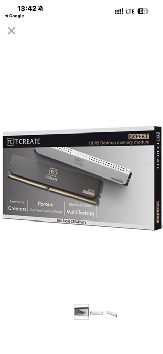 TEAMGROUP T-CREATE Expert DDR5 32GB (2×16GB) 6000MHz CL38