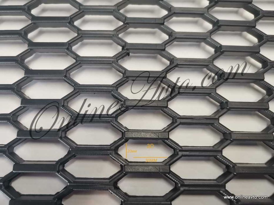 3D Едра шарка Pvc тунинг мрежа за броня " пчелна пита"110х40см.