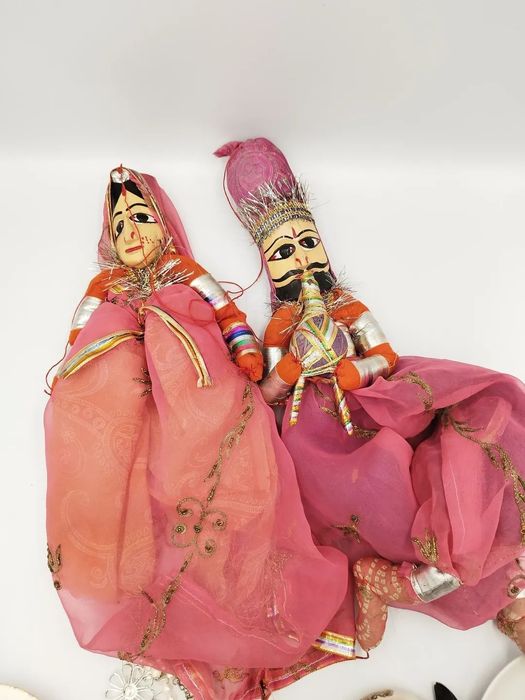 Традиционни антикварни марионетки от Раджастан, Индия.