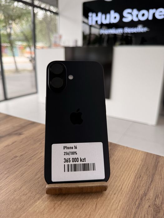 iPhone 16•256GB/100%Black  Айфон 16•256Гб/100%Қара