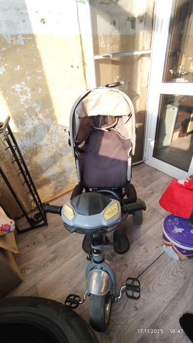 Детский велосипед коляска