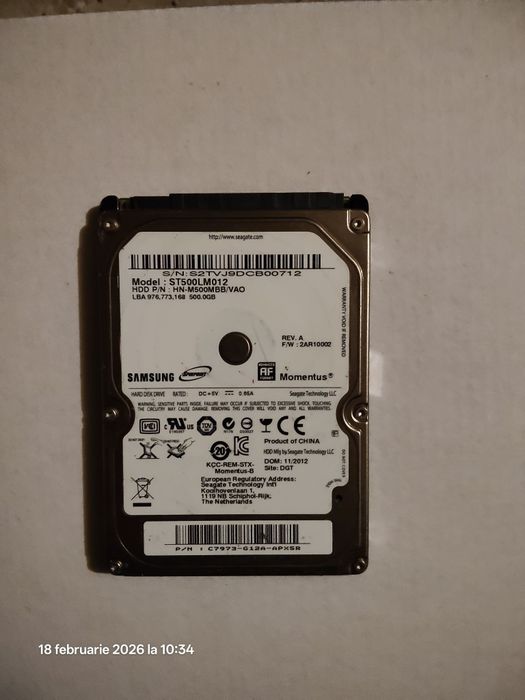 Vând  HDD Samsung si Toshiba