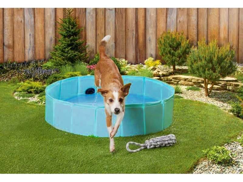 НОВИ! Басейн за куче Ø80х30см сгъваем басейн за кучета