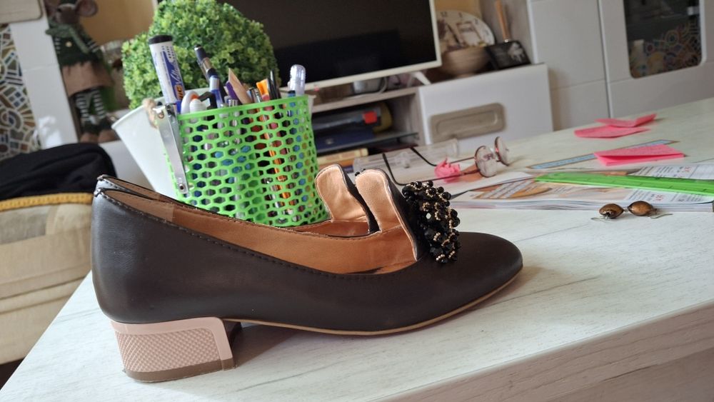 Pontofi negri FASCINO casual, 36, deosebiți