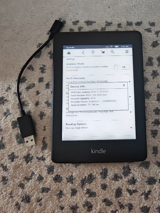Ebook reader Kindle Paperwhite iluminat  700 cărți în română