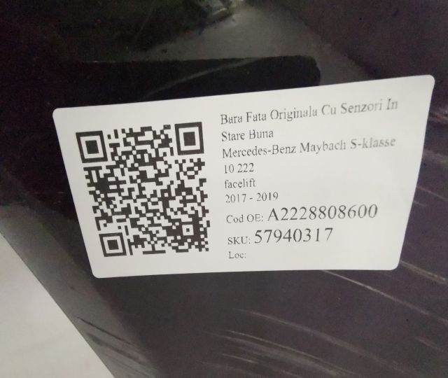 Предна броня Оригинална със сензори в добро състояние Майбах Мерцедес-