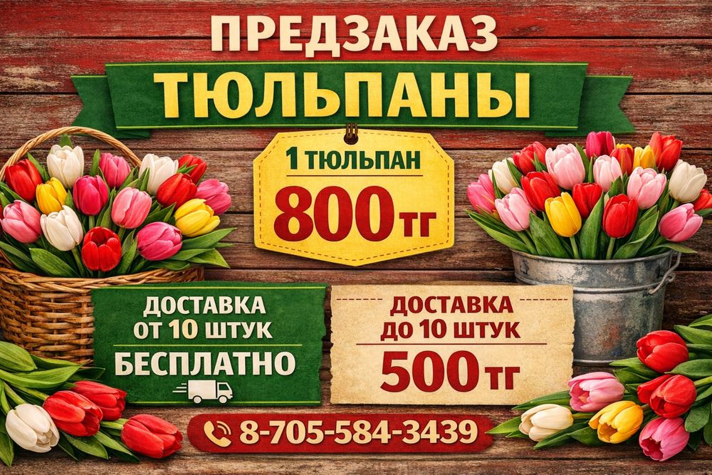 Тюльпаны предпродажа Рудный