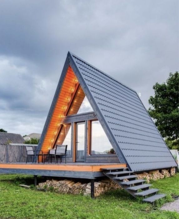 Vând cabane tip A frame