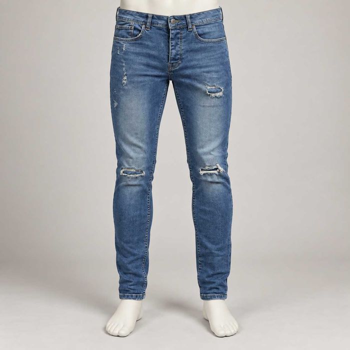 Дънки Denim Co Skinny W30/L32 – сини, накъсани
