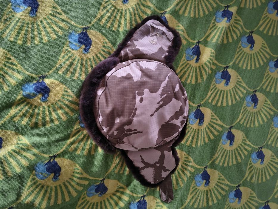 Căciulă militară de iarnă cu urechi, camuflaj, Mentor Craiova