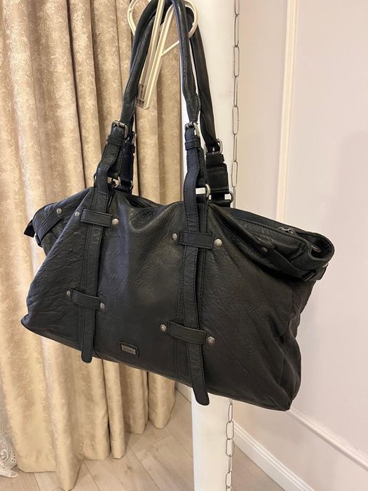 Сумка Mango из натуральной кожи