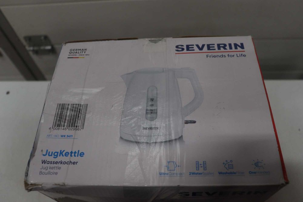 Електрическа кана Severin WK 3411 2200W 1,0L, бяла, 22x15,5x21см