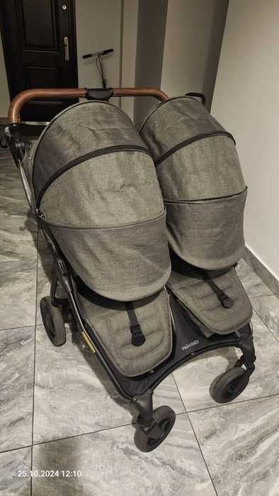 Carucior pentru gemeni Valco Baby Snap DUO Trend 2 in 1 Charcoal.