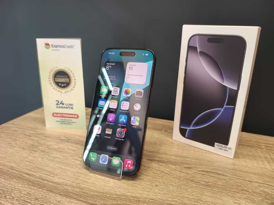 (AG51) Apple iPhone 16 Pro 128 GB b1085 - Garantie 2 ani!