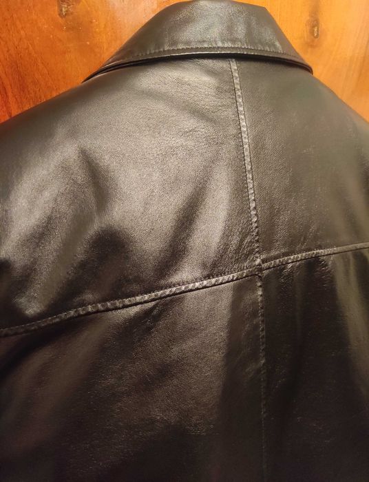 Кожено яке, мъжкочерно,  естествена кожа, ново в отлично състояние.