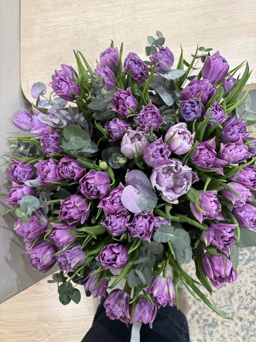 Букет пионовидные тюлпаны