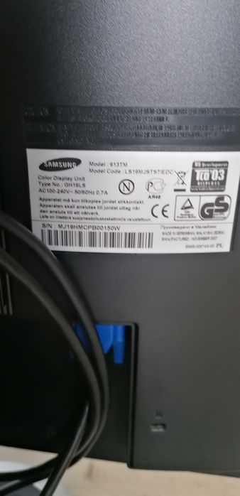 Vand monitor Samsung Syncmaster 913TM