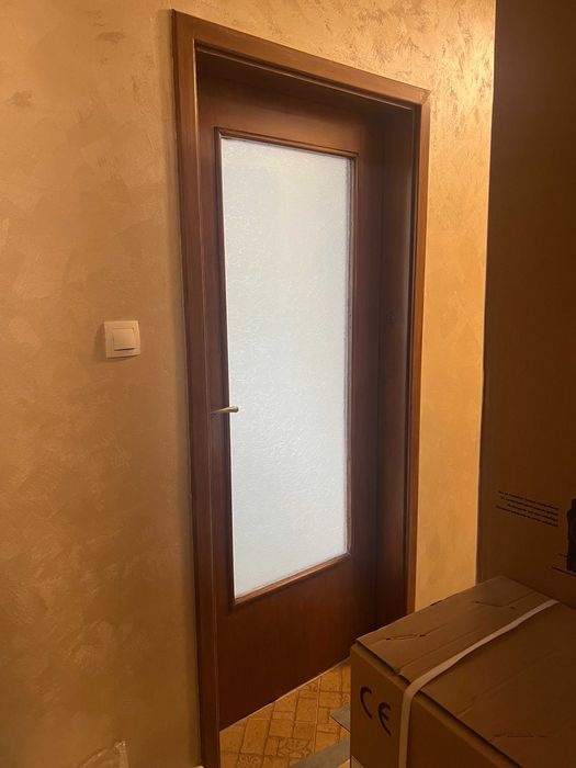 3 интериорни врати – фалцови, комплект (2 спални + 1 хол със стъкло)