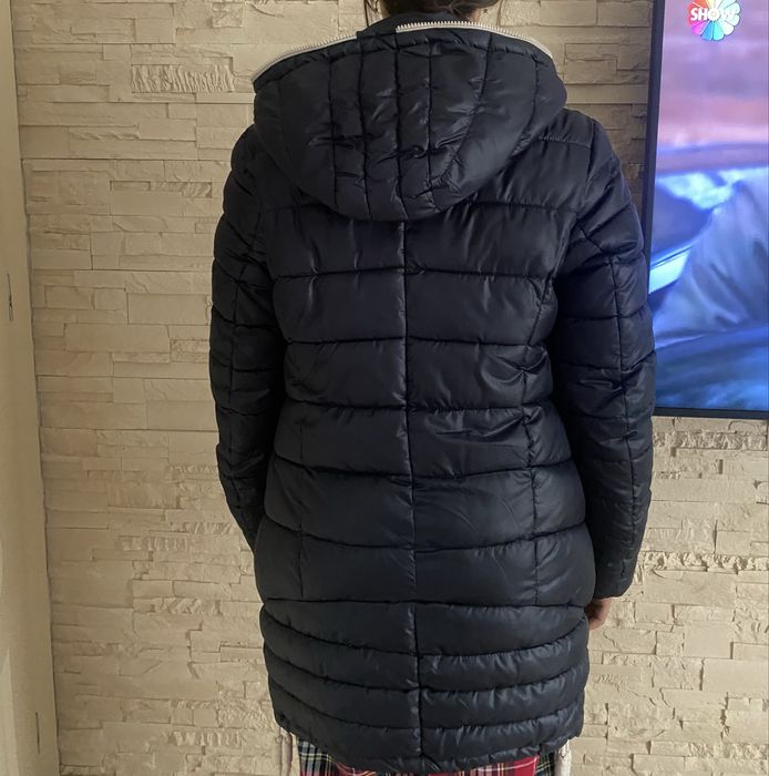 Тъмносиньо дамско яке