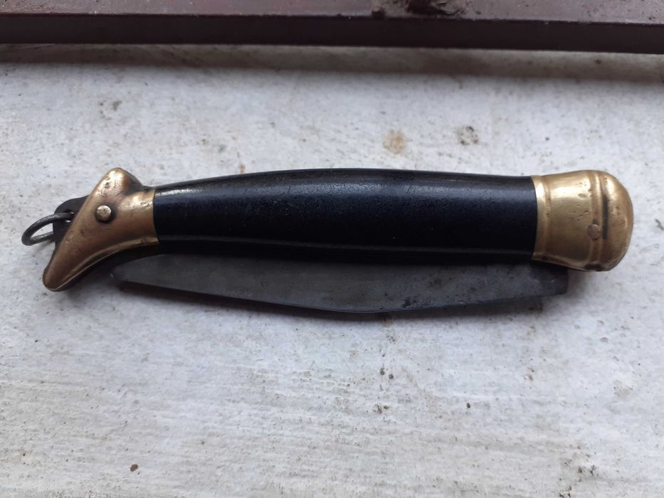 Стар джобен нож дамско краче Петко Денев Габрово