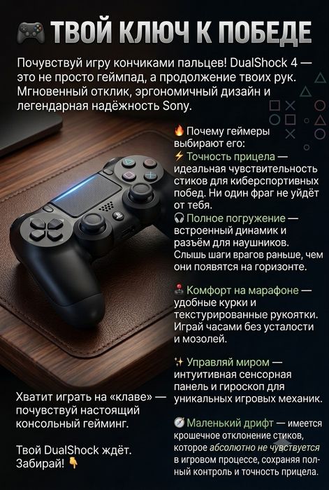Джостик PlayStation 4