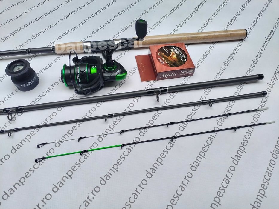 SET FEEDER PRO FL Lanseta FALCONS 3m 180gr cu Mulineta SP4000 SI FIR