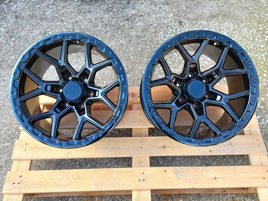 17"6x139.7 OFFRoAd 9ж ет-12 Nissan Toyota Mitsubushi Ram Jeep Piano Black Чисто Нови