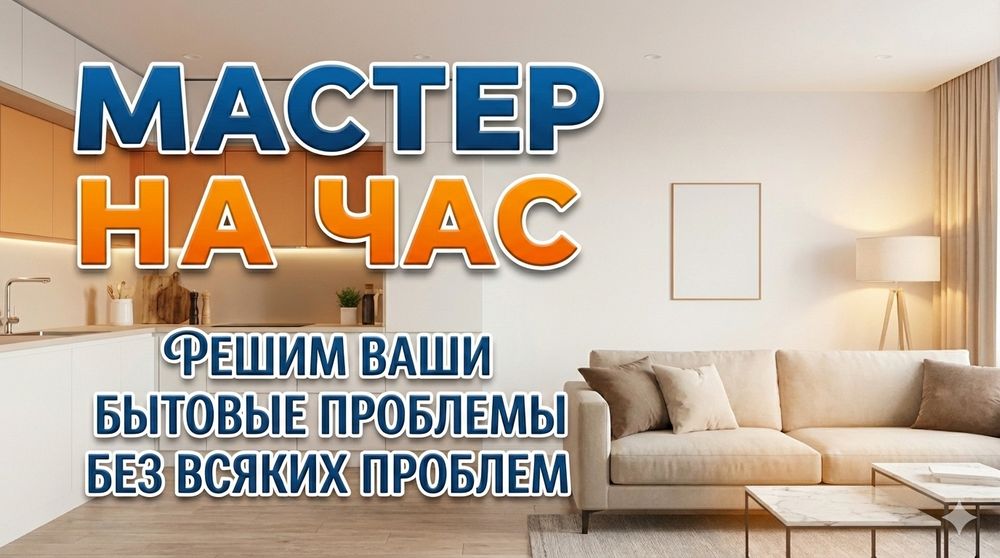 Муж на час — быстро решу ваши бытовые проблемы!